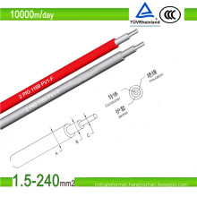 TUV Approval PV Grade 4.0mm2 and 6.0mm2 Solar Cable